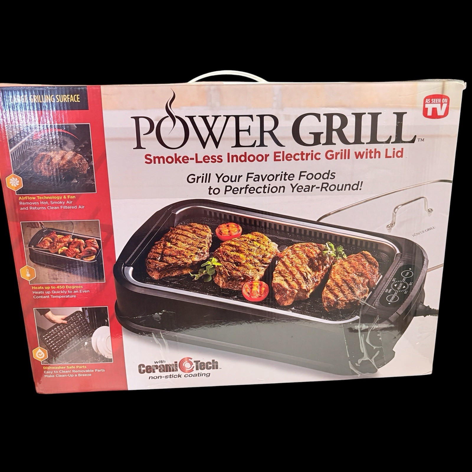 Power Smokeless Grill Model MG-1500 Electric Indoor Grill 2018 New Open Box