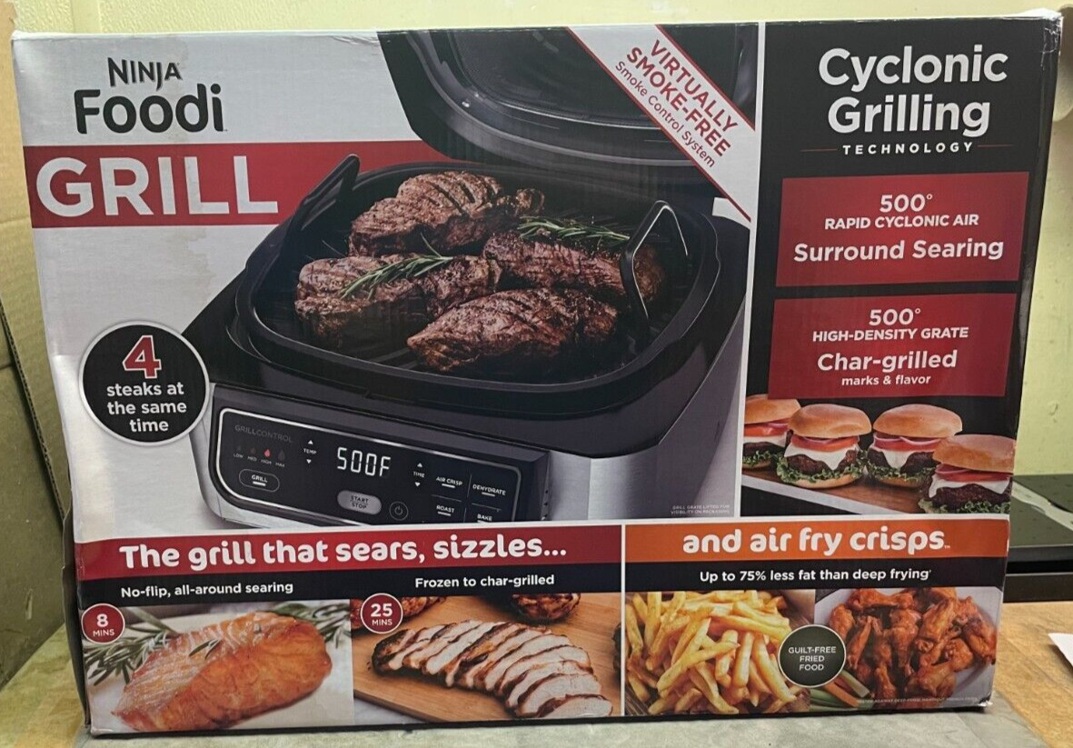 Ninja AG301 Foodi Indoor Grill with Air Fry, Roast, Bake & Dehydrate – NEW!!