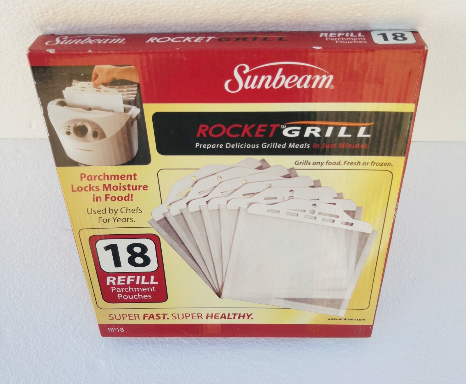 Sunbeam Rocket Grill Refill 18 Parchment Pouches RP18