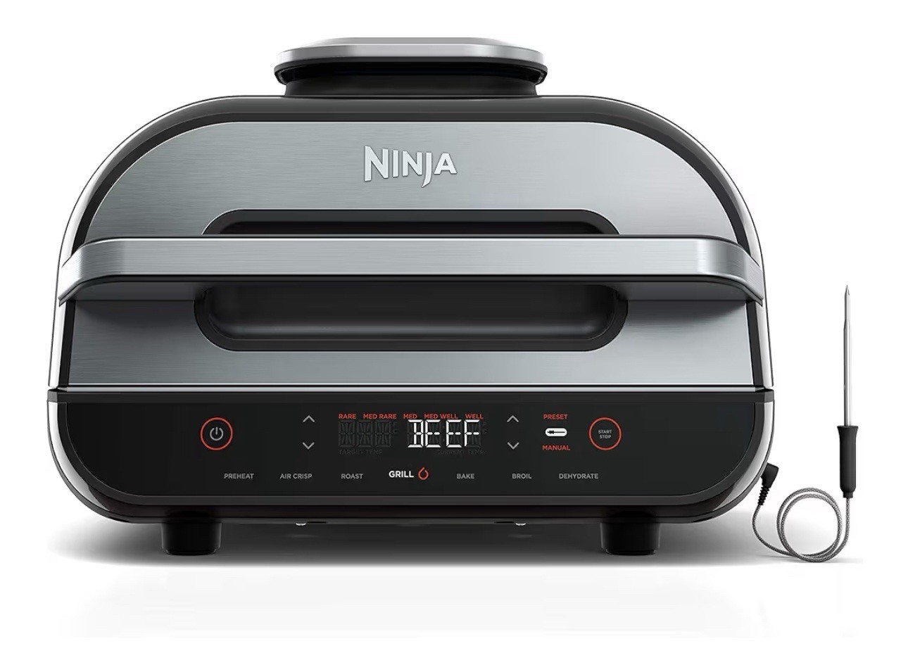 Ninja Foodi Smart XL 6-in-1 Indoor Electric Grill 1760W Stainless Steel FG550