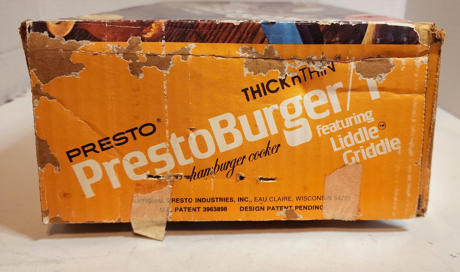 Presto Burger 1 Liddle Griddle Hamburger Cooker Thick N Thin Tested works w/ box