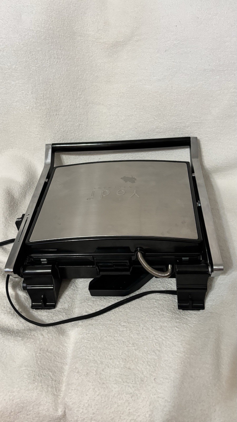 Teri Houseware Stainless Steel Grill & Waffle Sandwich Maker Non Stick Black