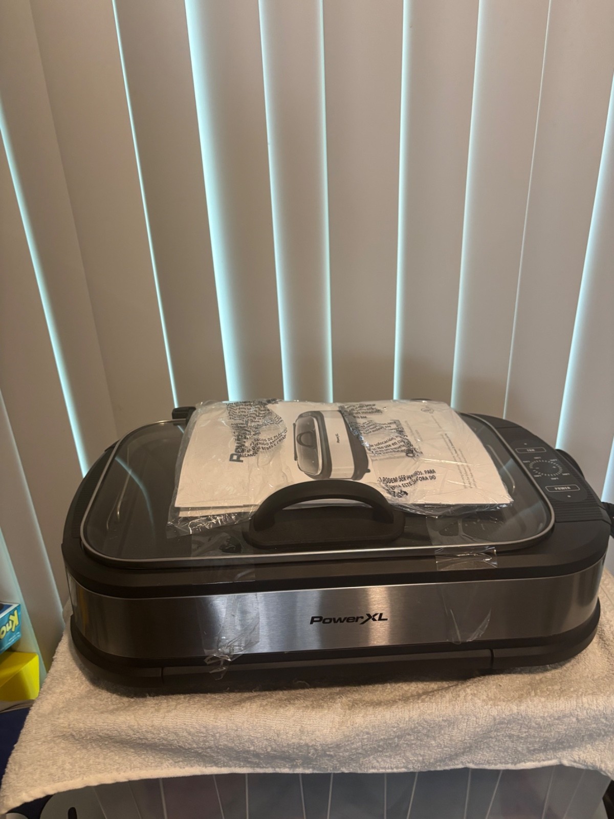 Power XL Grill Pro Turbo Speed Grill & Griddle Kitchen Counter 450 Degrees