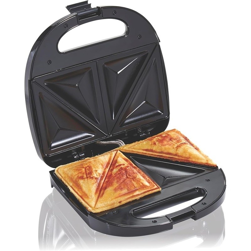 4 Slot Hot Sandwich Maker Nonstick Easy Cleanup Seals Thick Sandwiches New