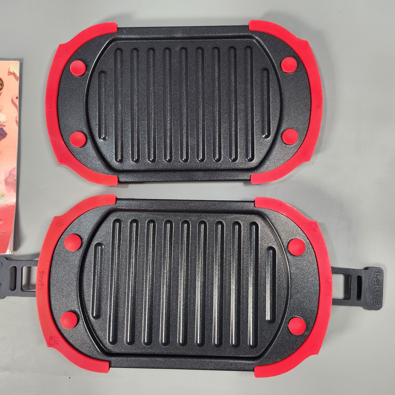 Lekue Microwave Grill | Panini Press & Sandwich Maker | 10″ x 5.7″ Non-Stick
