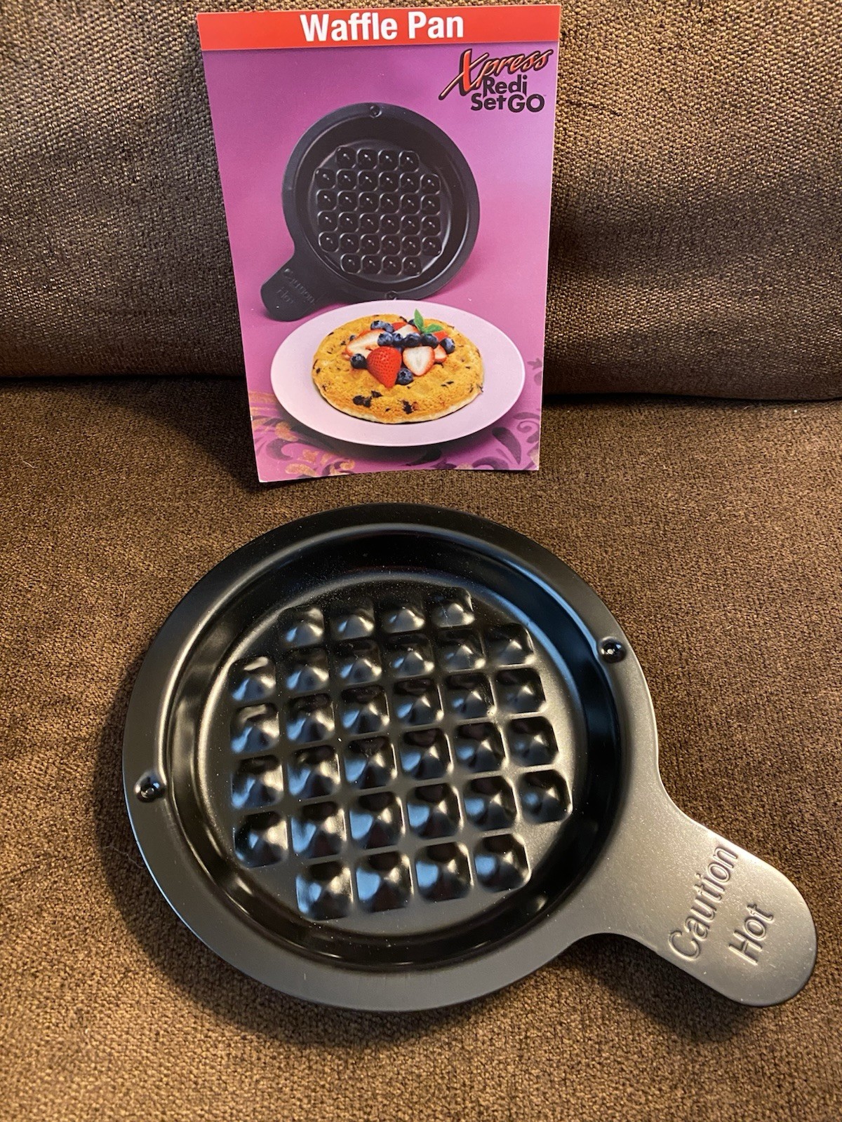 GT Xpress Redi Set Go Waffle PAN Bonus Insert Grill Replacement W/ Menu Card