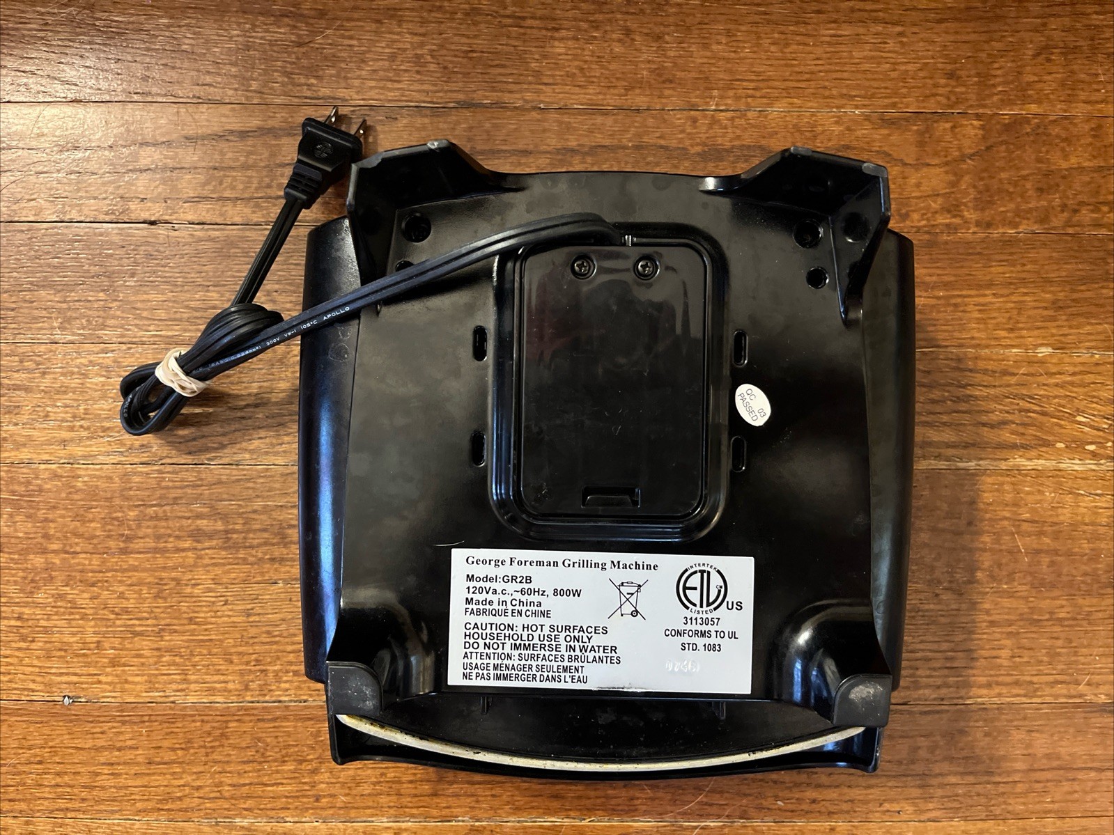George Foreman Lean Mean Fat Reducing Grilling Machine 2007 Model # GR2B