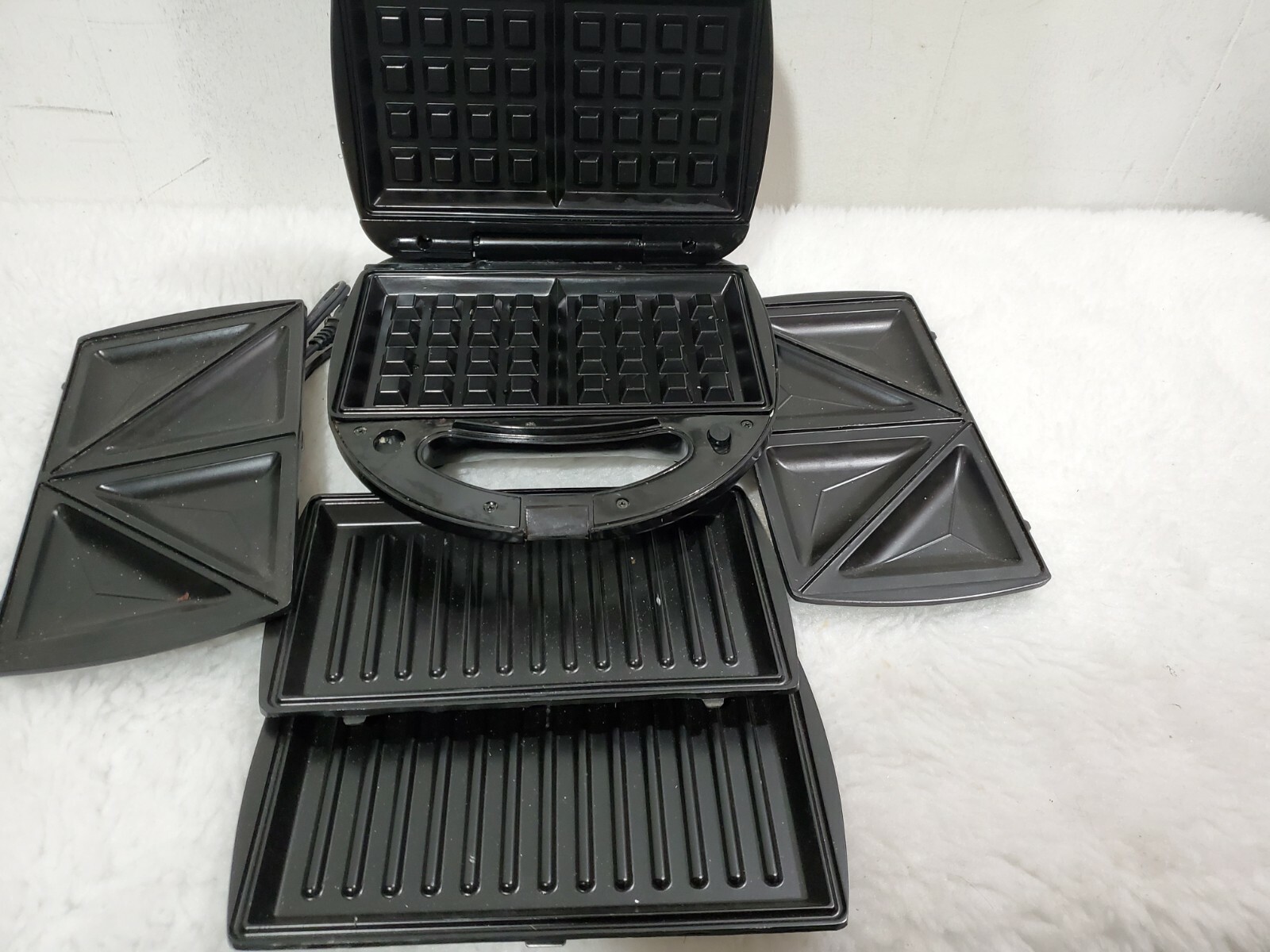 Electric Sandwich Grill Deep Non Stick Surface Dual Toast Maker French Toaster