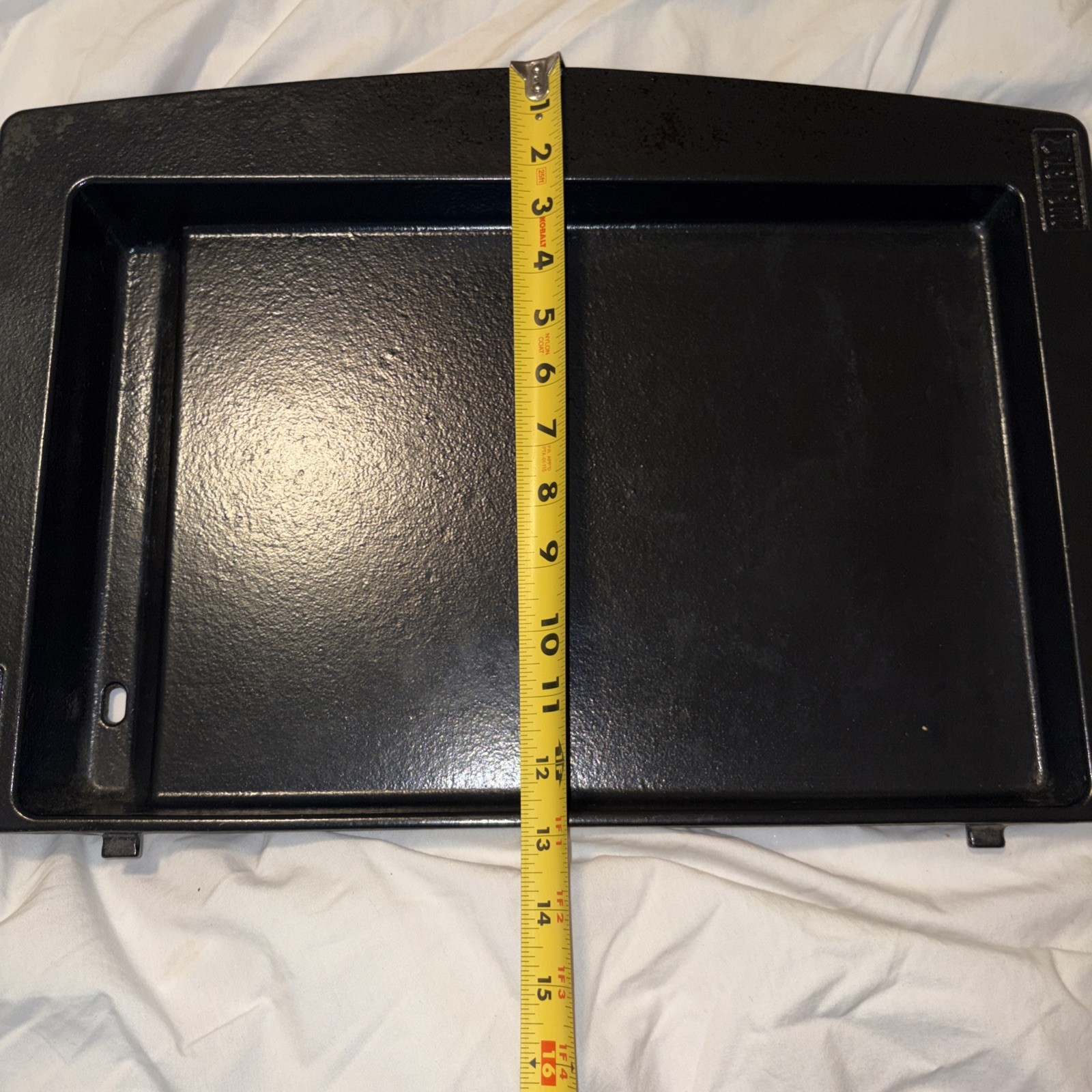 Genuine Weber Porcelain Enameled Cast Iron Grill Griddle Insert 18.75” x 13”