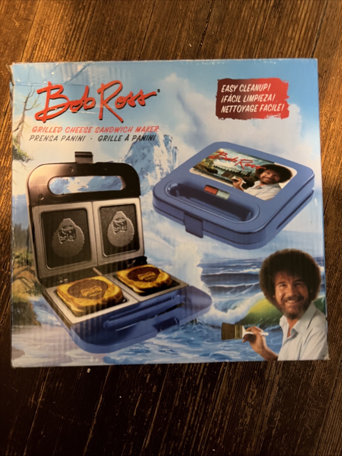 Bob Ross Grilled Cheese Sandwich Maker Uncanny Brands Open Box