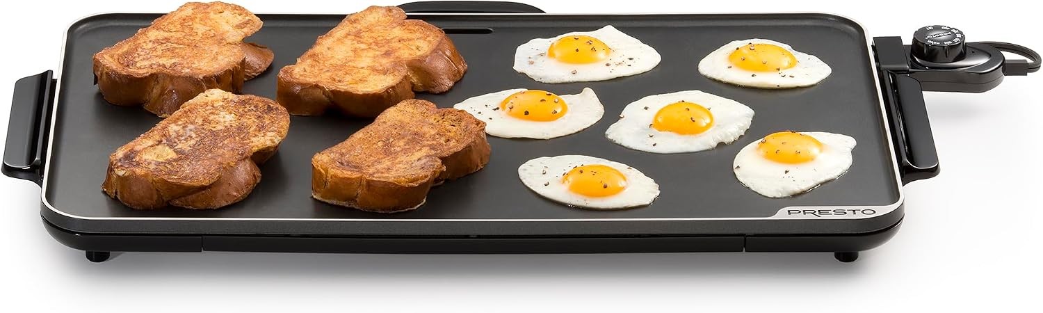 07072 22-Inch Extra Large Griddle 22″x 13″ Low Profile Design Ceramic Nonstick