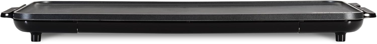 Presto 07072 22-Inch Extra Large Griddle, 22″x 13″, Low Profile Design, Black