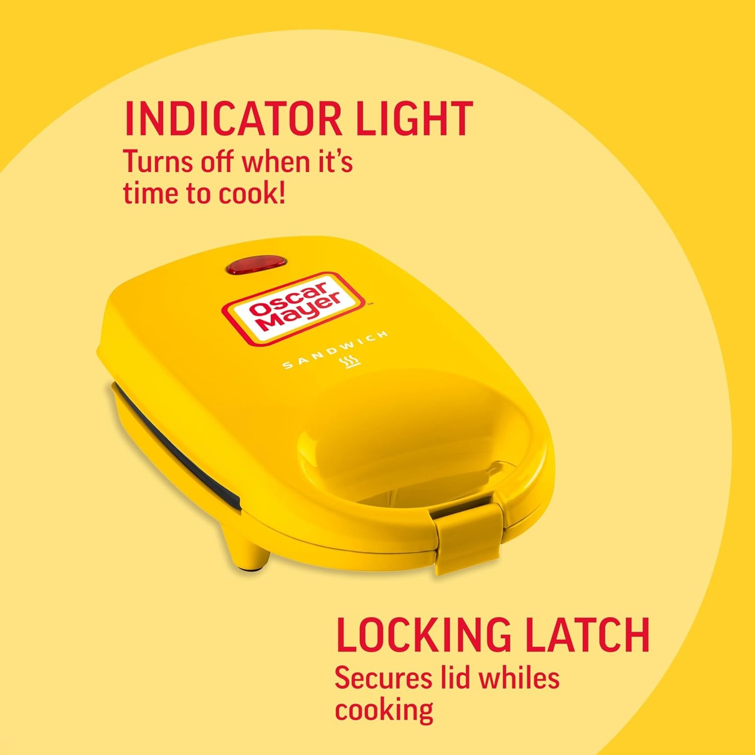 Oscar Mayer Sandwich Press Electric Maker Grill w/ Beverage Cooler Bag Yellow