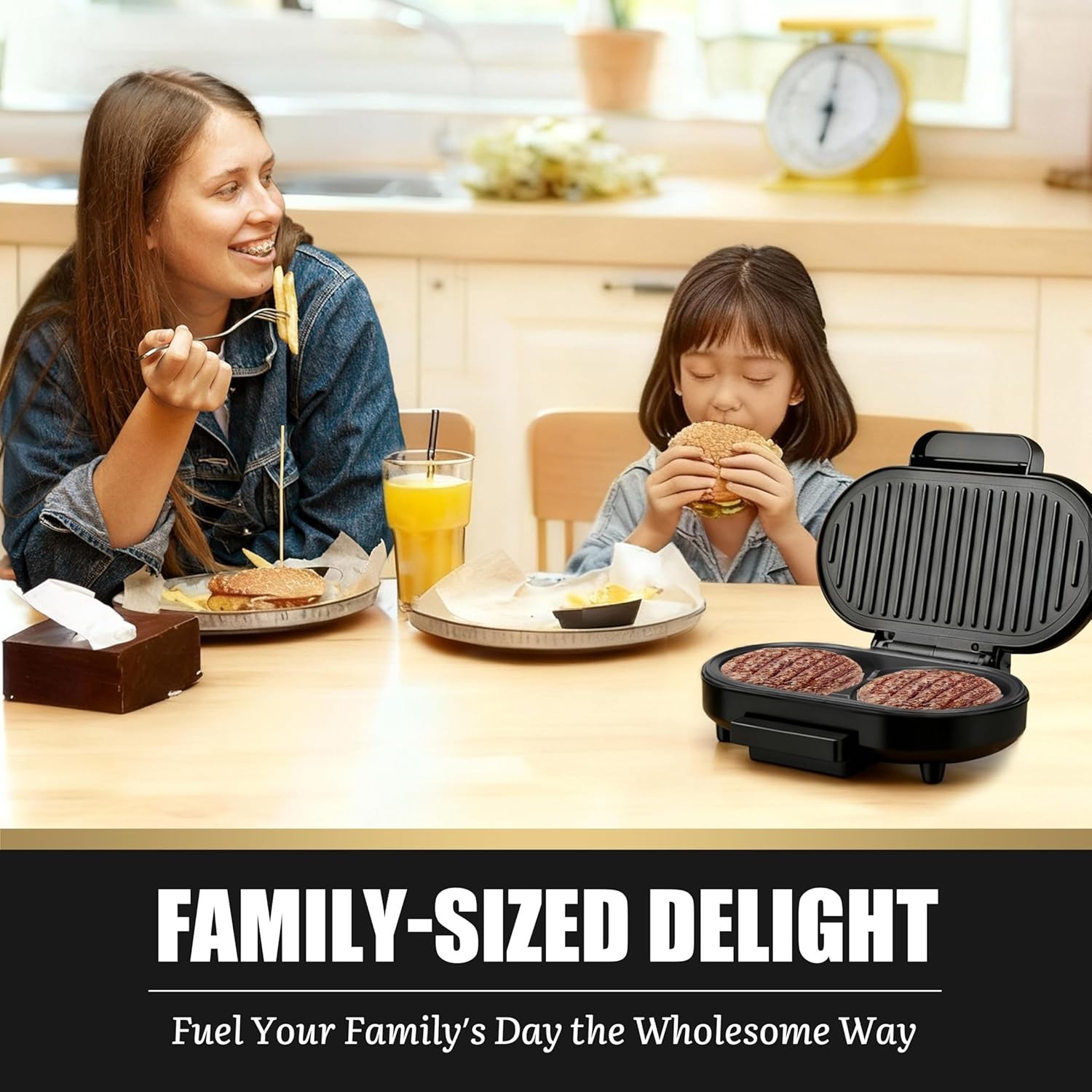 Double Mini Grill Maker: Compact & Versatile Electric Grill for Quick Meals