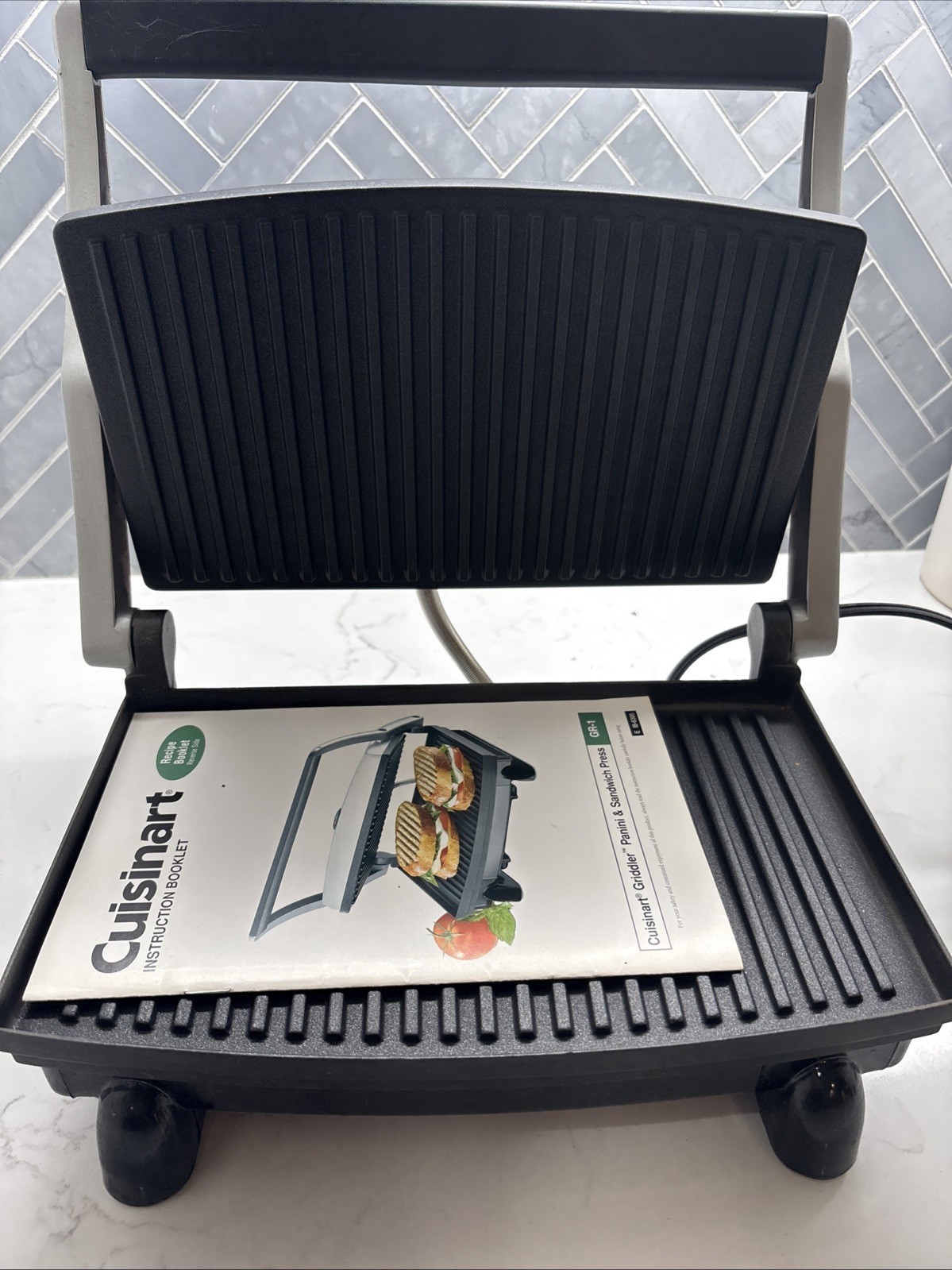 Cuisinart GR-1 Griddler Panini & Sandwich Press | 1000W | Stainless | Non-Stick
