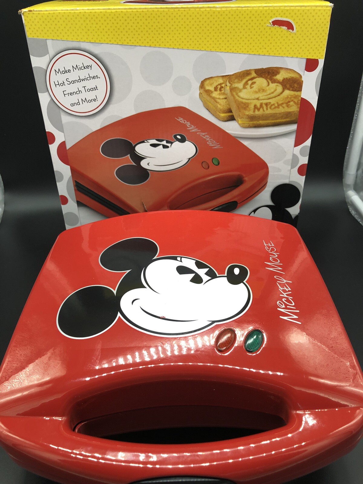 Disney Mickey Mouse French Toast Hot Sandwich Maker DCM-51 600W Box & Guide