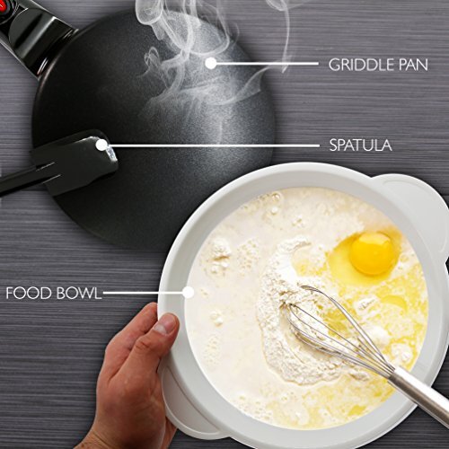NutriChef Electric Griddle – Crepe Maker Hot Plate Cooktop