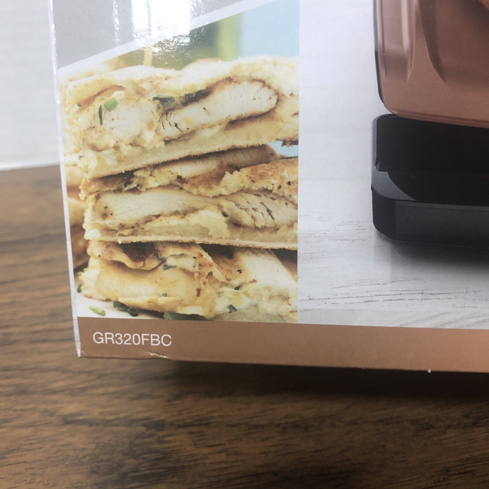 George Foreman 2 Serving Grill & Panini Copper Infused Coating GR320FBC Black