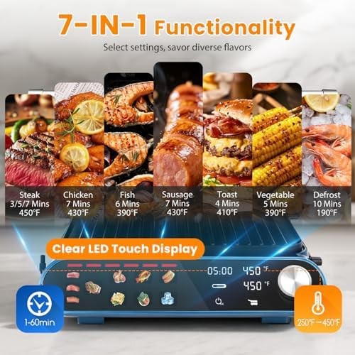 Taylor Swoden 7-in-1 Panini Press Sandwich Maker, Electric Indoor Grill | 150…