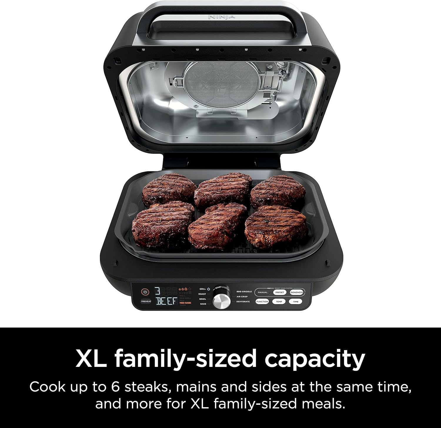 Ninja IG651 Foodi Smart XL Pro 7-In-1 Indoor Grill/Griddle Combo, Use Opened or
