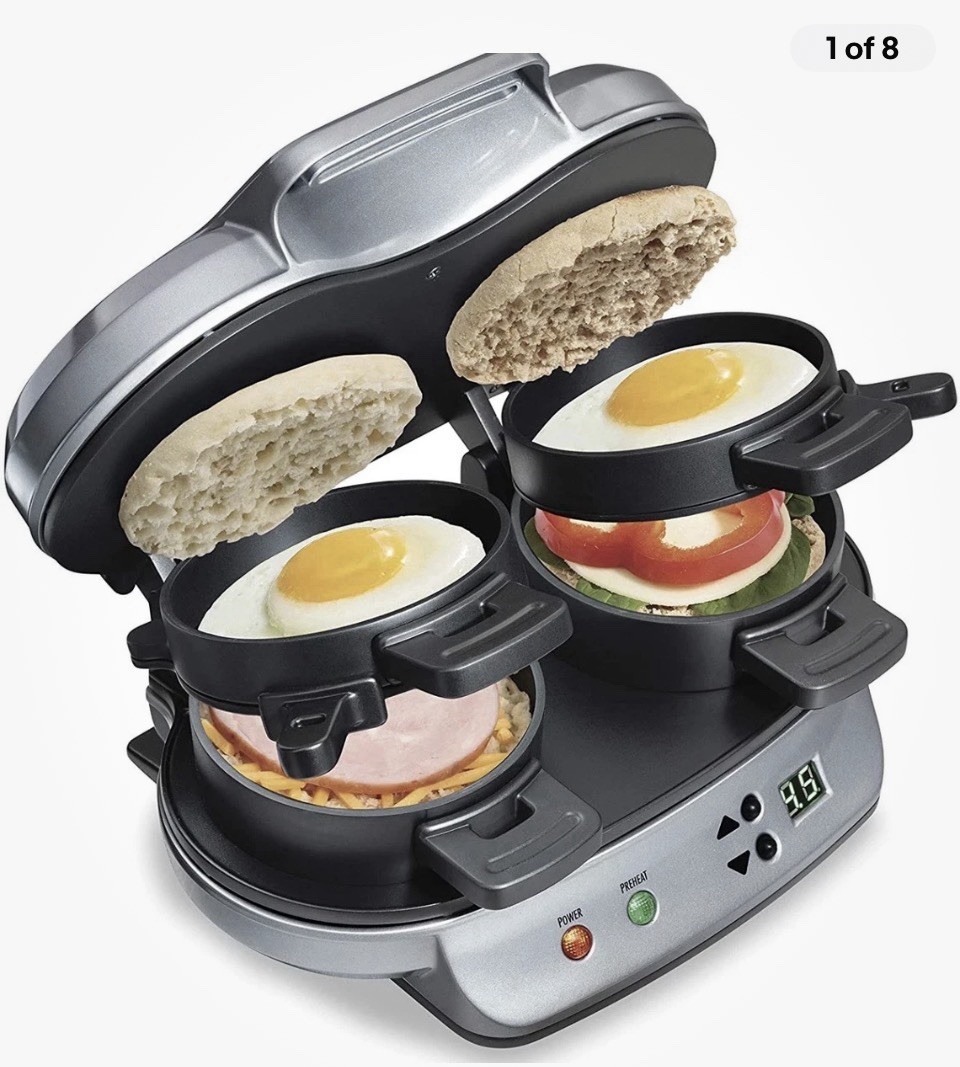 Hamilton Beach 25490A Dual Breakfast Sandwich Toaster – Silver