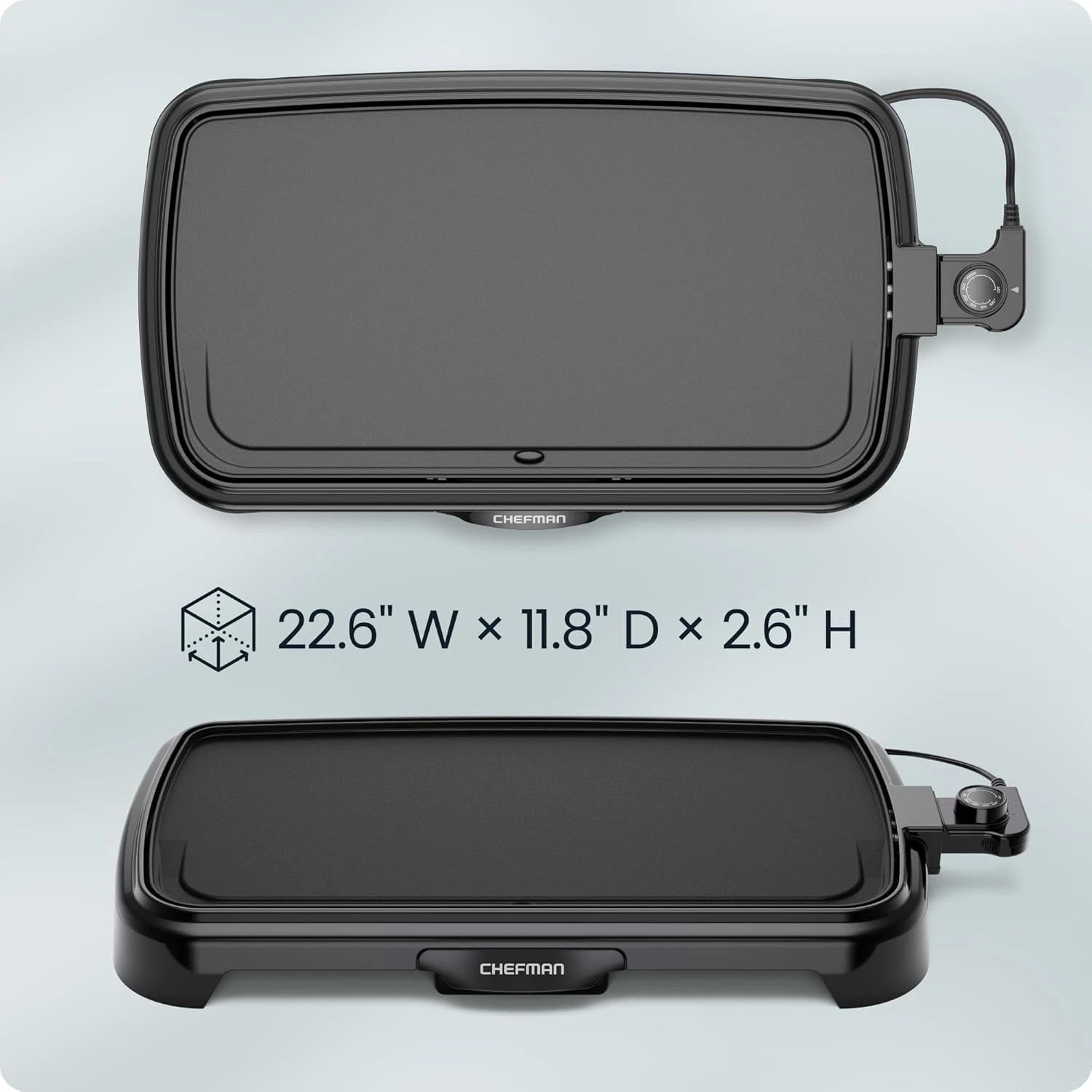 Versatile 1500 Watt Electric Griddle – Adjustable Temp & Large Cooking Surface