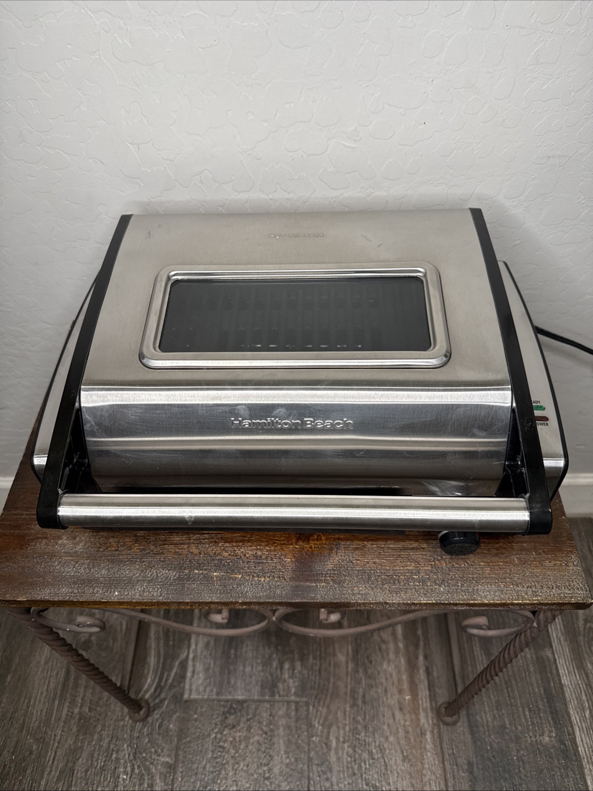 Hamilton Beach Flavor Searing Indoor Grill Stainless Steel W/ Drip Tray