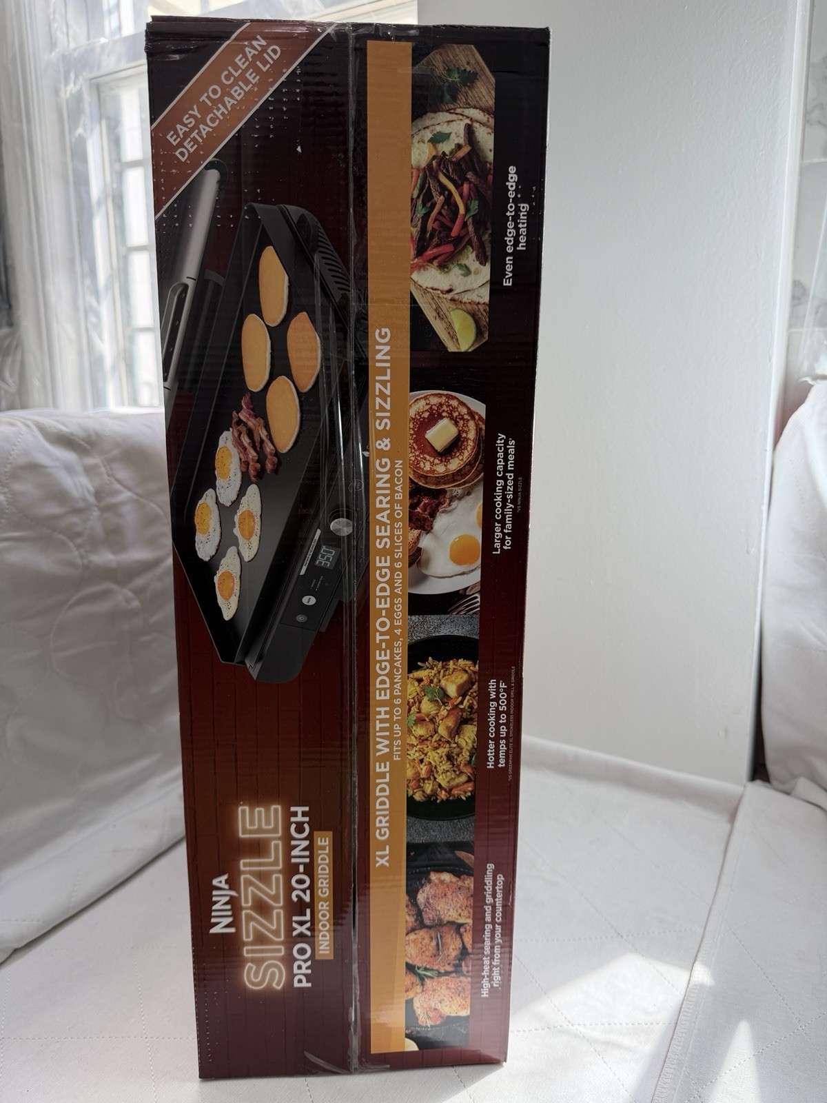 Ninja – Sizzle Pro XL 20-Inch Indoor Griddle & Grill with ProTemp IQ – Black