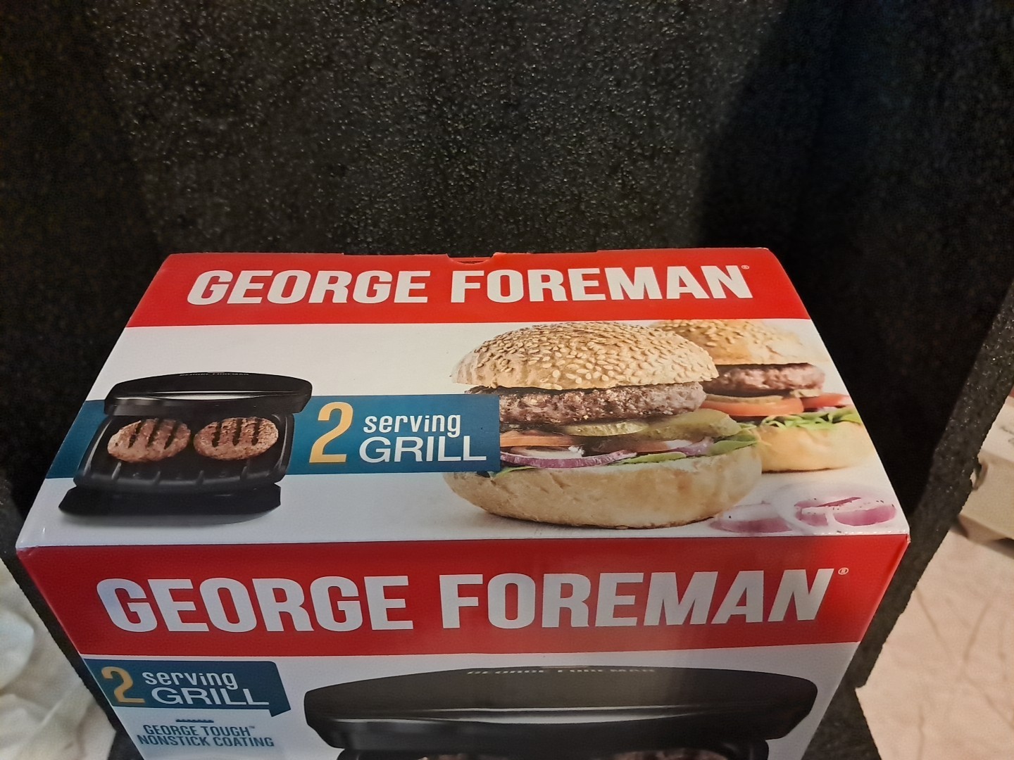 *New* George Foreman 2 Serving Grill GR10B/100 Great Recipes Book