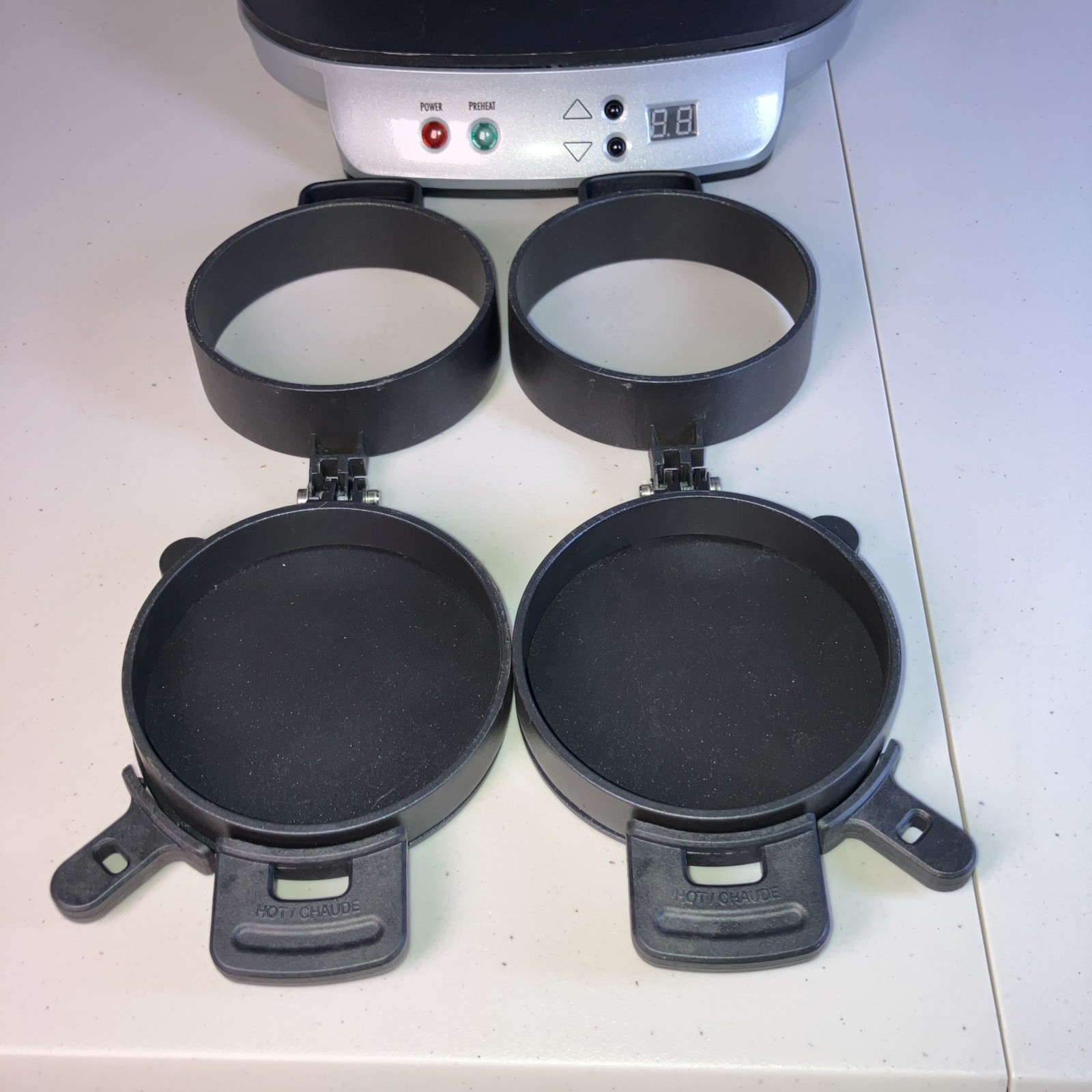 Hamilton Beach 25490 Dual Breakfast Sandwich Maker Silver Kitchen Appliance