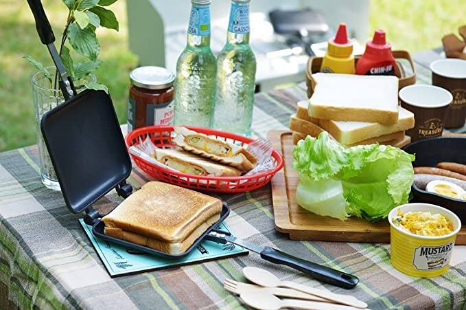 Yoshikawa Press Hot Sandwich Maker Non-Stick Grill Pan 4660