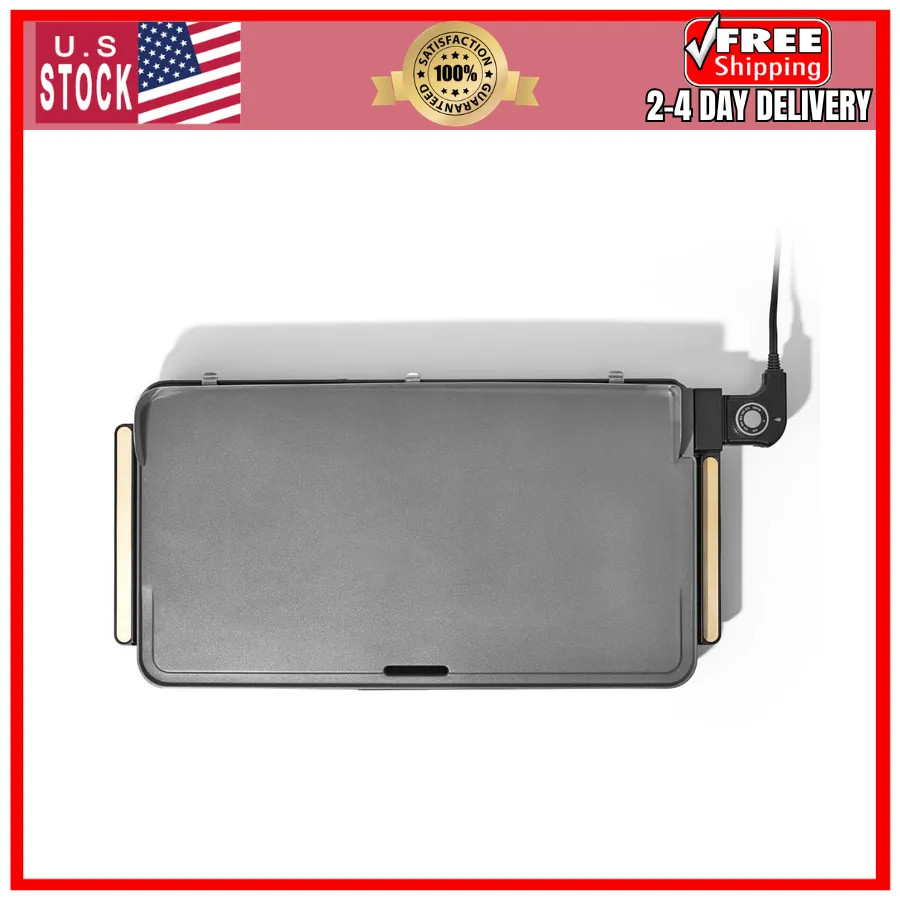 Beautiful Drew Barrymore XL Electric Griddle 12 x 22 Nonstick Black Sesame