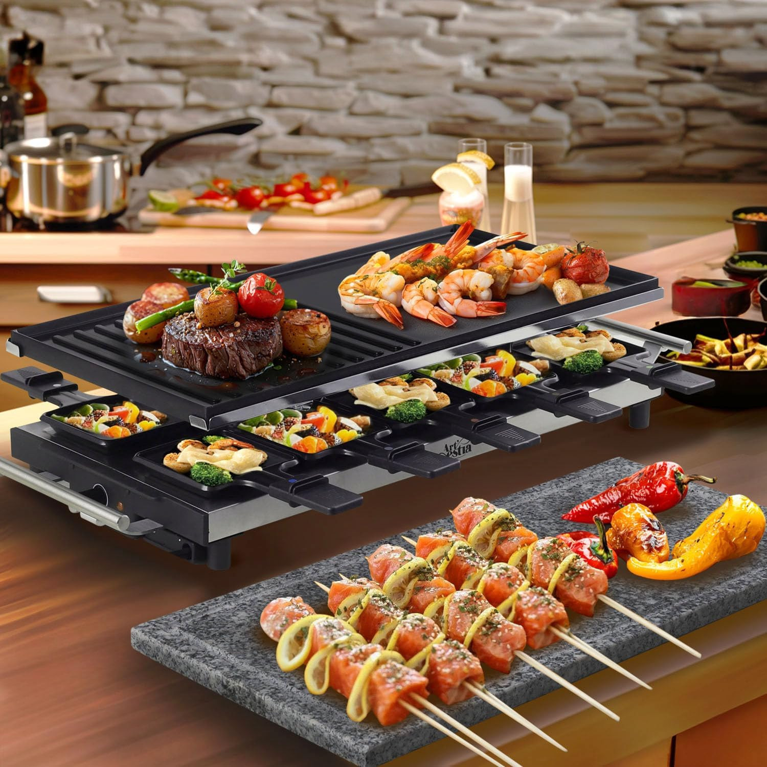 1500W Raclette Cheese Grill & BBQ – Perfect for Family Gatherings!