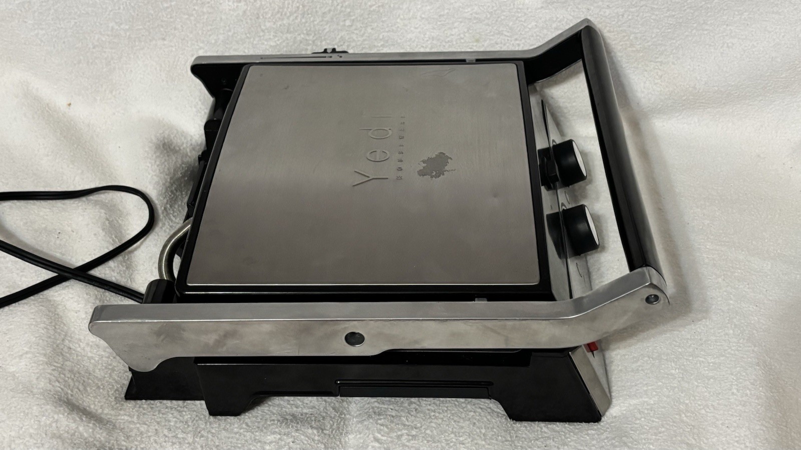 Teri Houseware Stainless Steel Grill & Waffle Sandwich Maker Non Stick Black