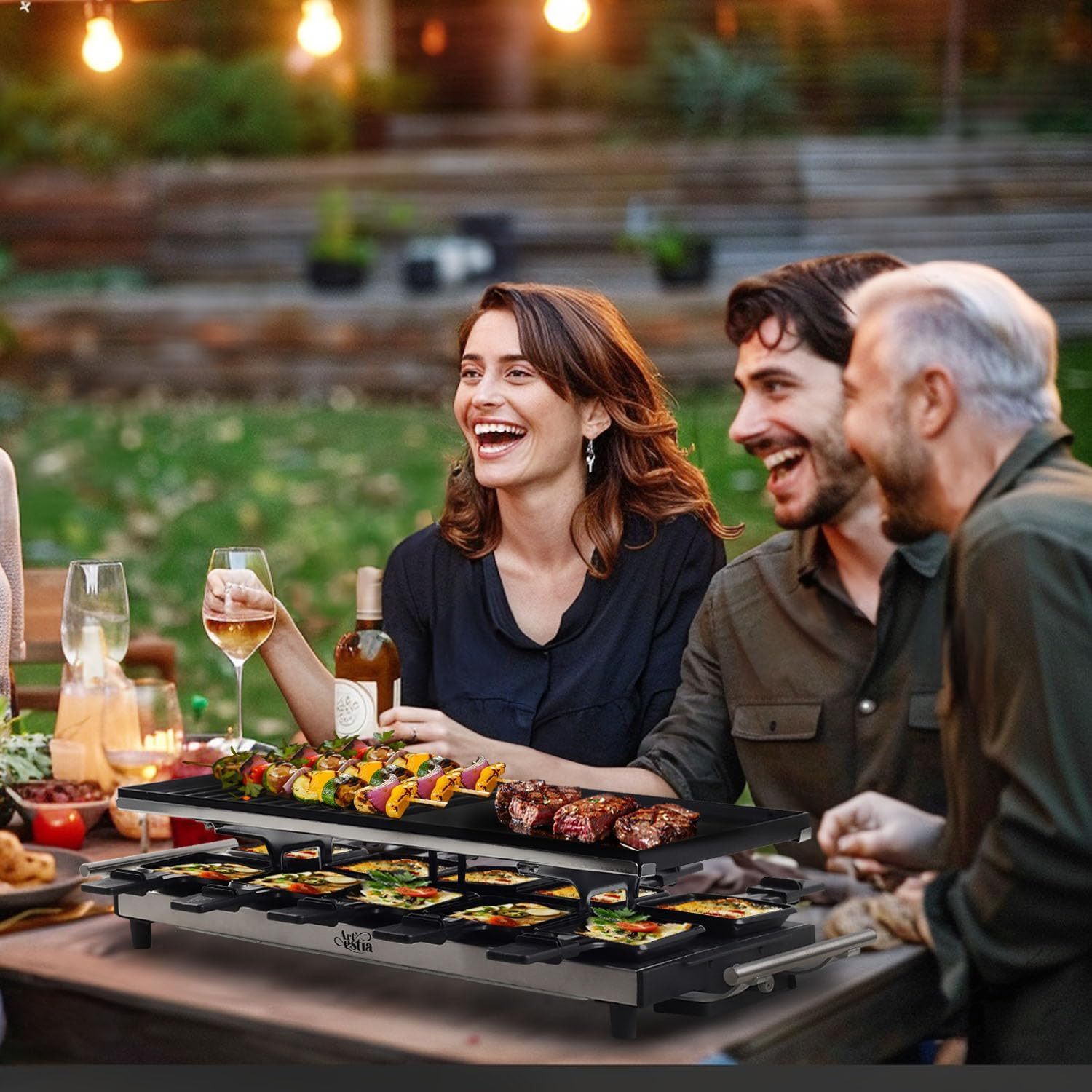 1500W Raclette Cheese Grill & BBQ – Perfect for Family Gatherings!