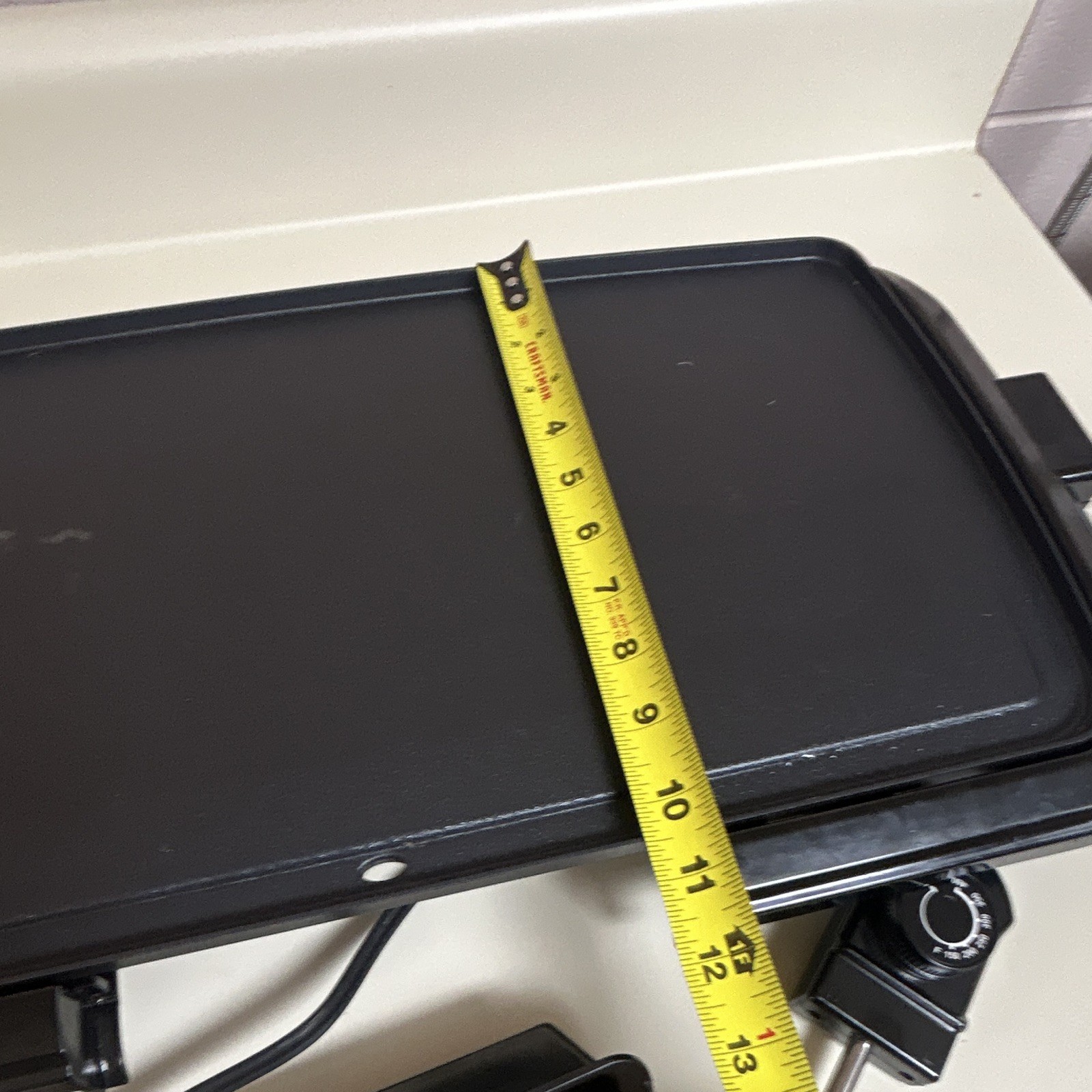 Walmart Electric Griddle Grill Rectangular Black Temp Control Probe 125V JH-001A