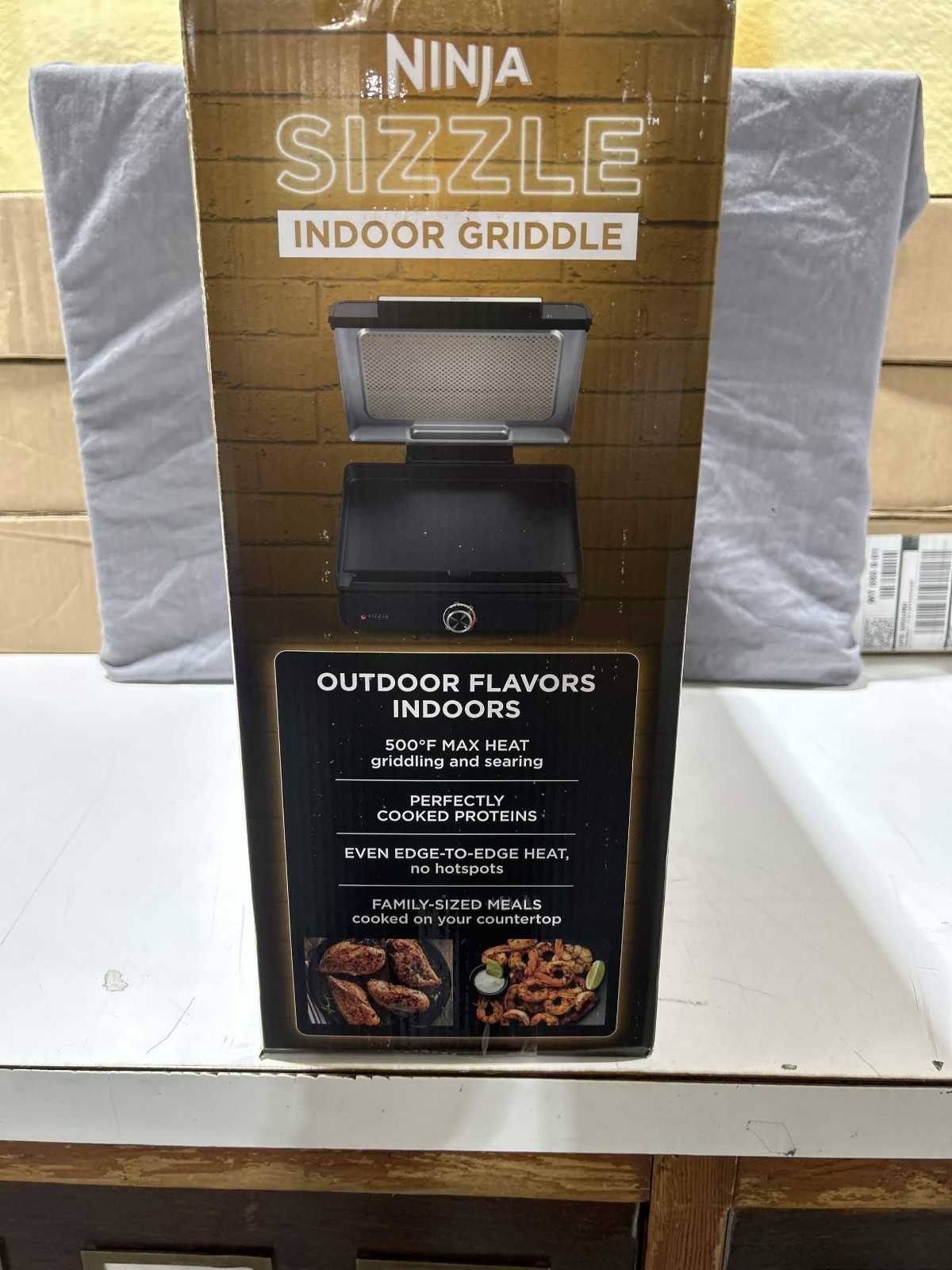 Ninja Sizzle 4-6 Serving Indoor Electric Griddle W/ Nonstick Griddle Plate