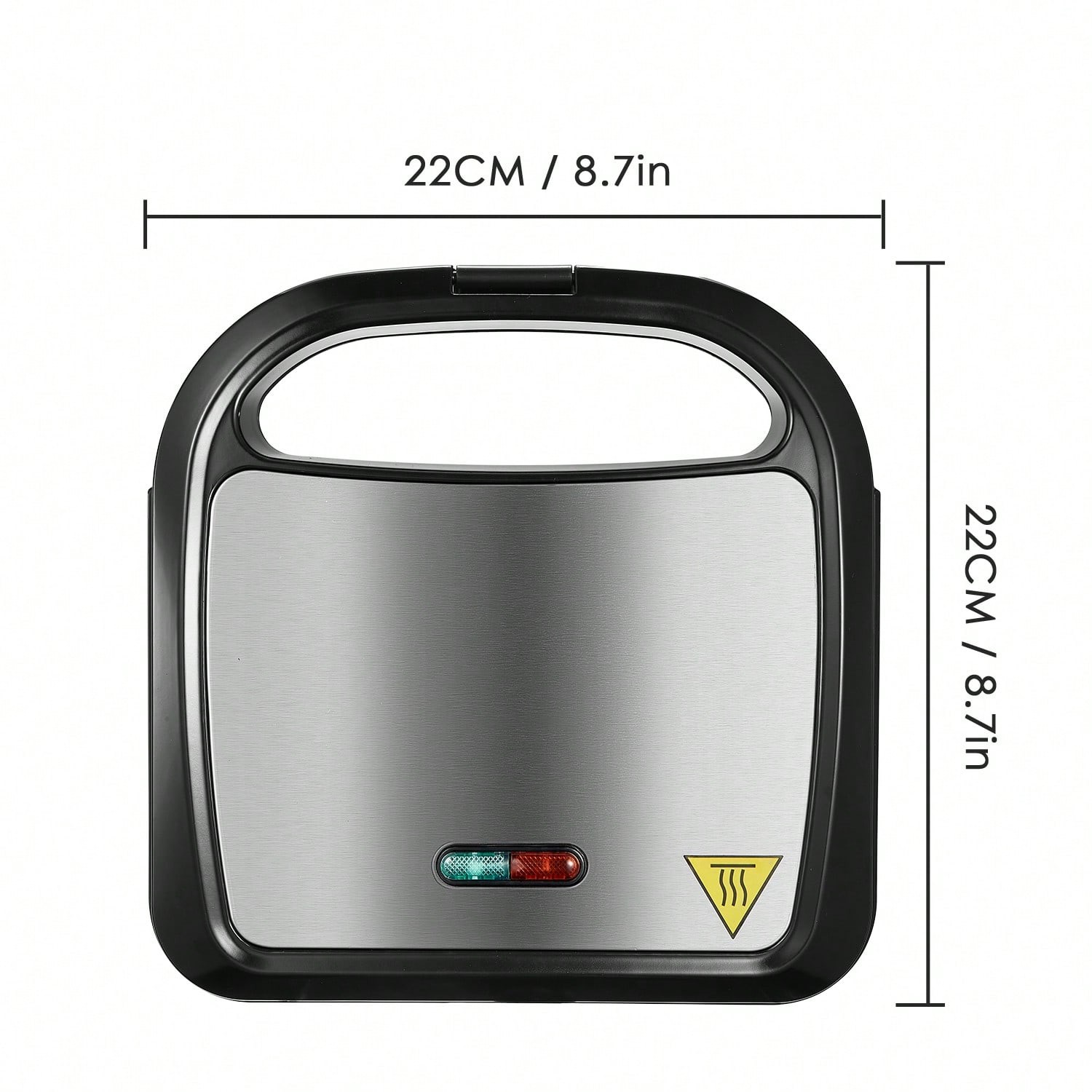 Electric Sandwich Maker & Panini Grill, Fast Heating with Indicator Lights