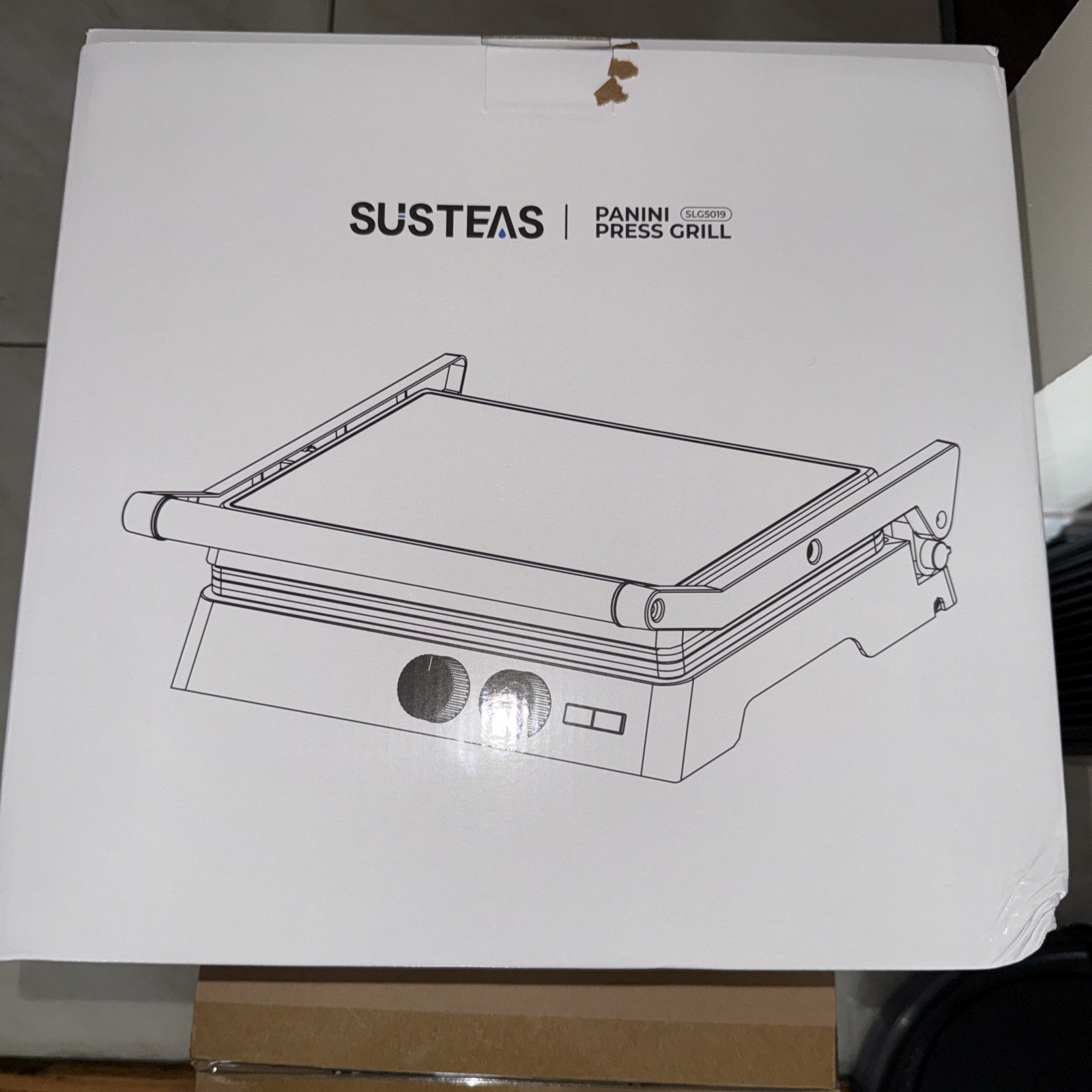 Susteas Panini Press Grill SLG0591 Nonstick Sandwich Maker Indoor Grill