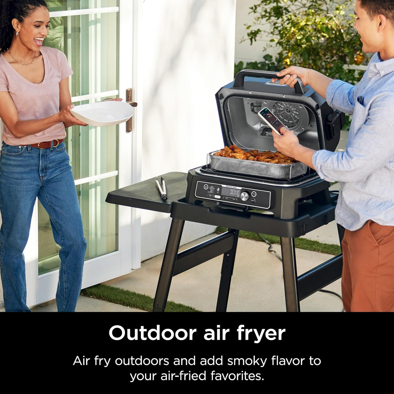 Ninja OG951 Woodfire Pro Connect Premium XL Outdoor Grill & Smoker, Bluetooth, A