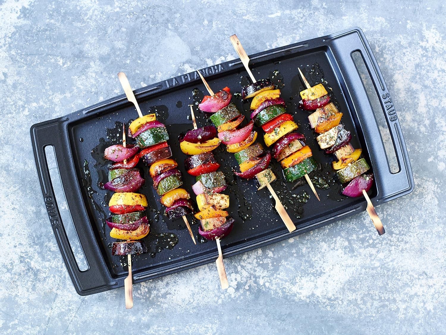 staub Plancha Teppanyaki 40509-340 Plancha 38 x 25 cm Black Grill New