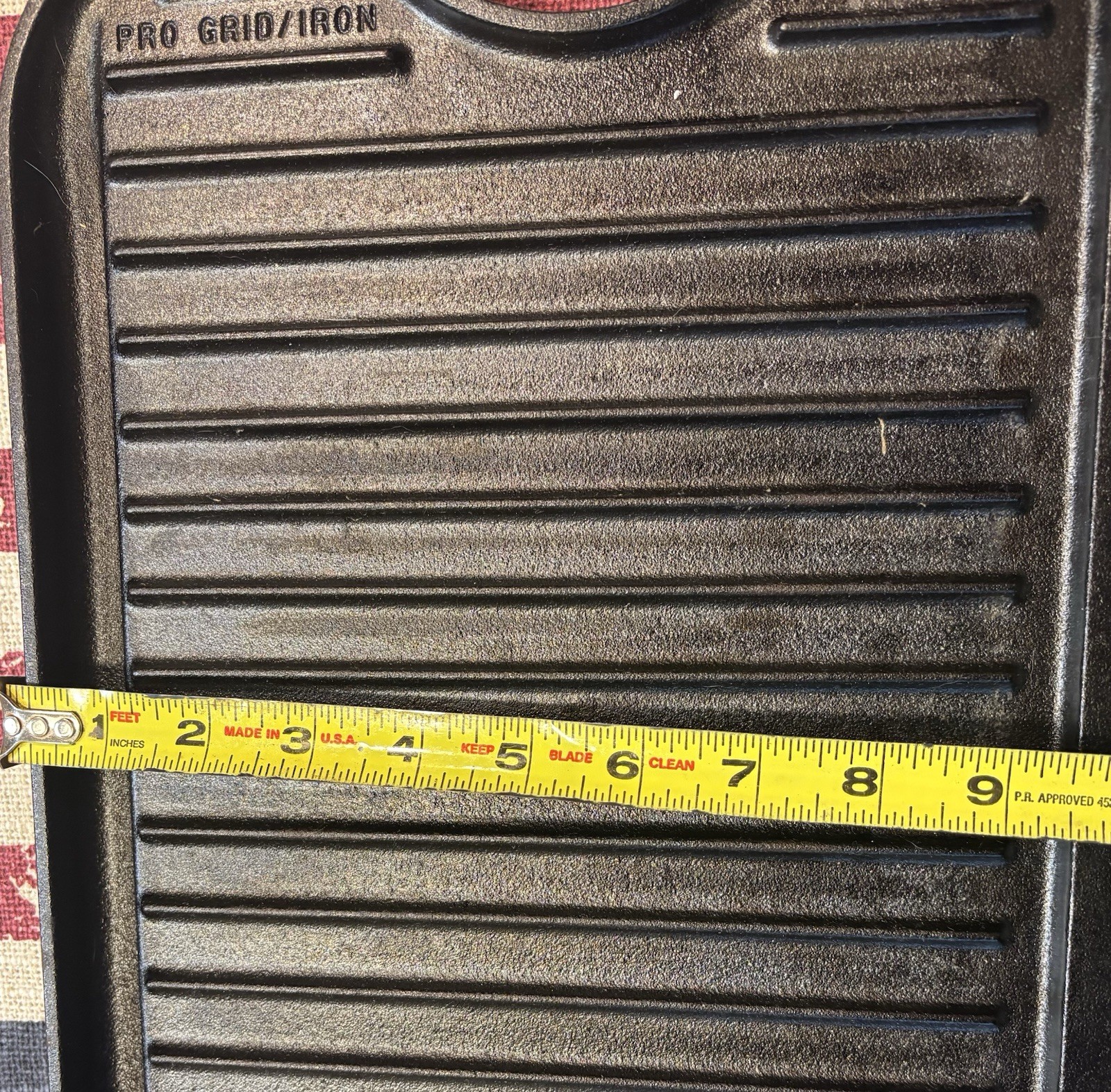 LODGE PRO GRID CAST IRON REVERSIBLE GRIDDLE/GRILL USA Made