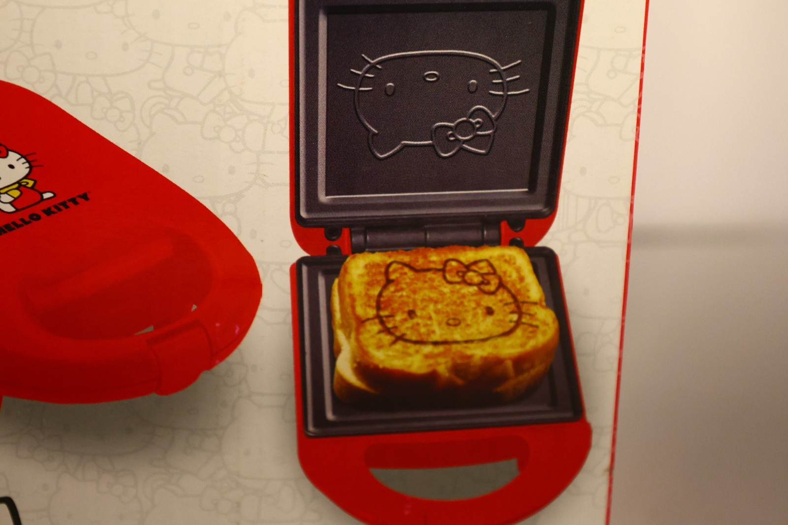 Hello Kitty Red Non-Stick Sandwich Toaster Grill Press