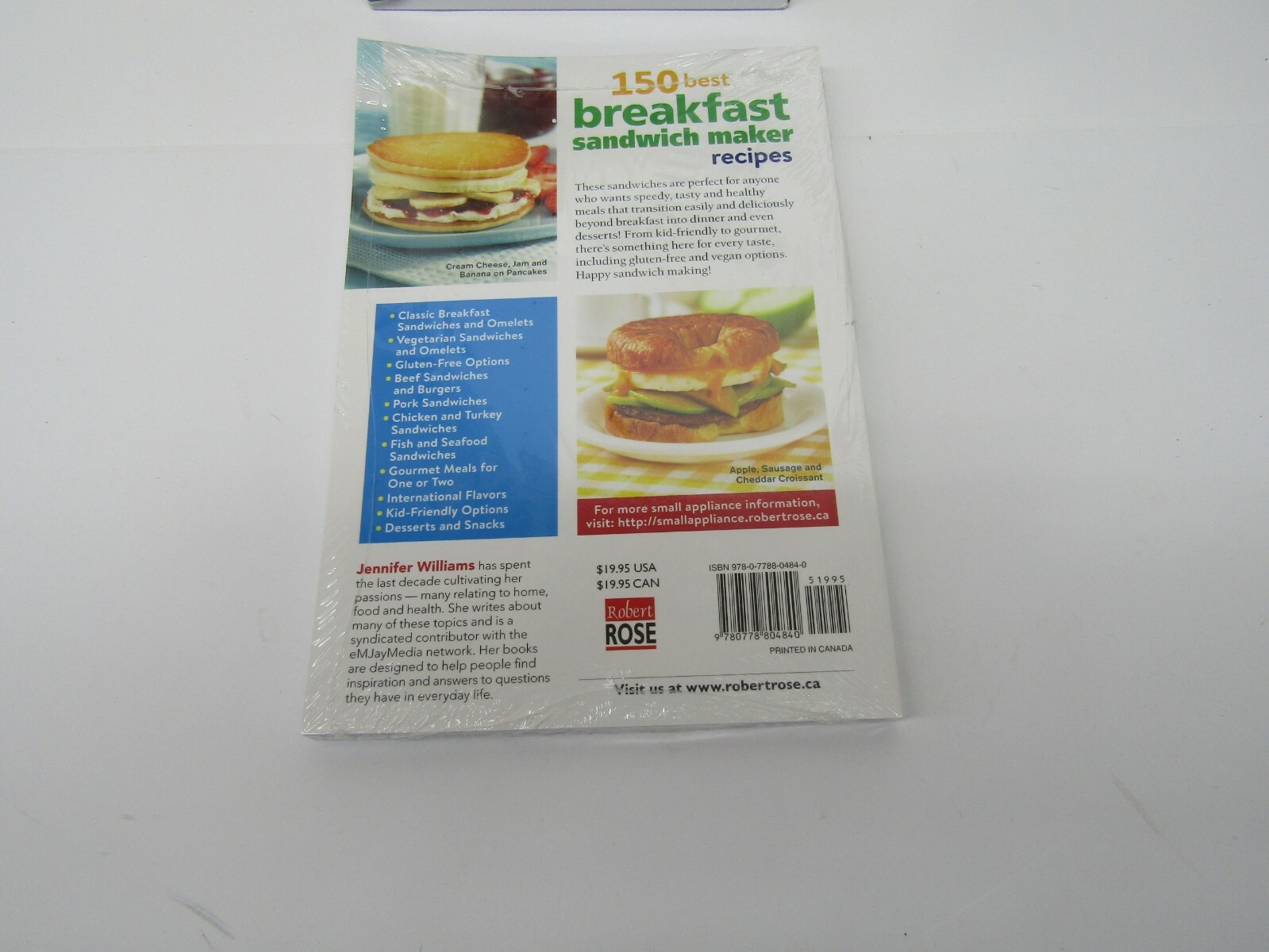 Hamilton Beach Breakfast Sandwich Maker 25475 Egg McMuffin Style St29 & Cookbook