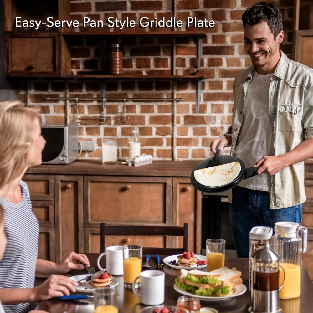 NutriChef PKCRM08.5 – Electric Griddle – Crepe Maker Hot Plate Cooktop