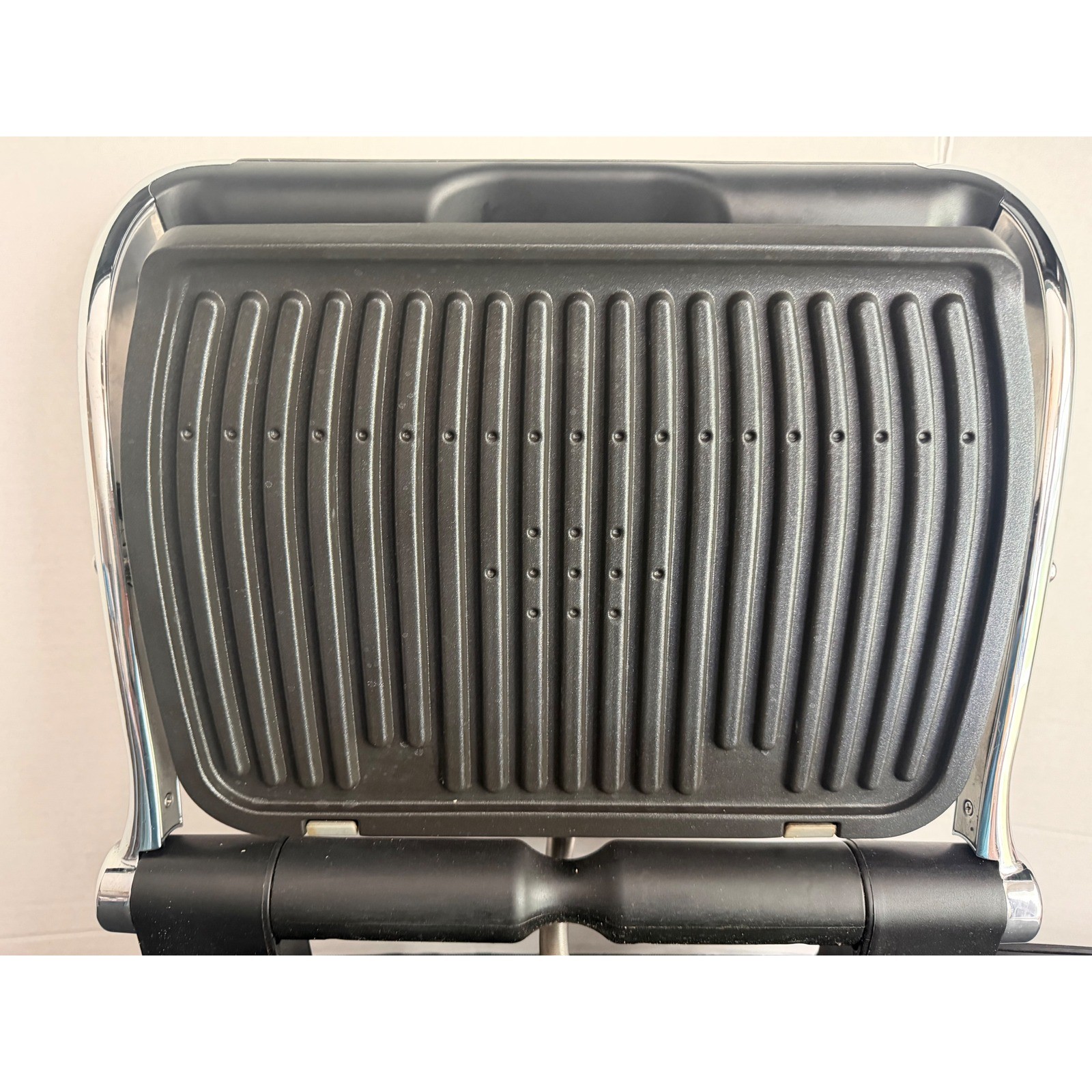 ALL CLAD Indoor Electric Tabletop Meat Grill Stainless Steel EUC XL Auto Sense