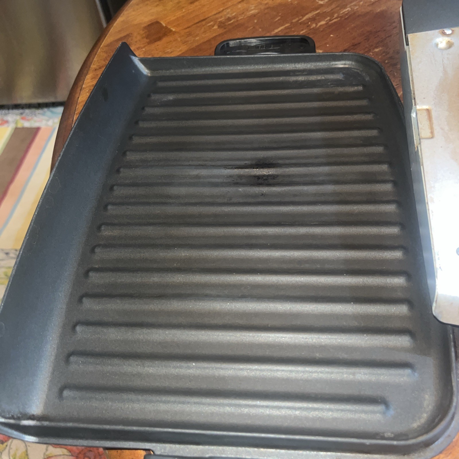 George Foreman Grill Press XL GRP99 A Removable Plates 6-Servings NO DRIP TRAY