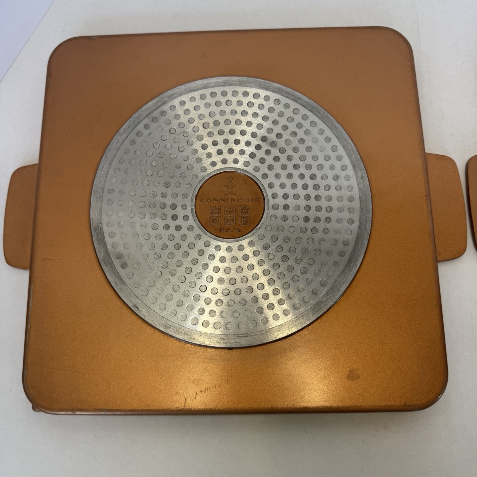 Copper Chef 12″ Non-Stick Grill & Griddle Induction Plates Set Of 2