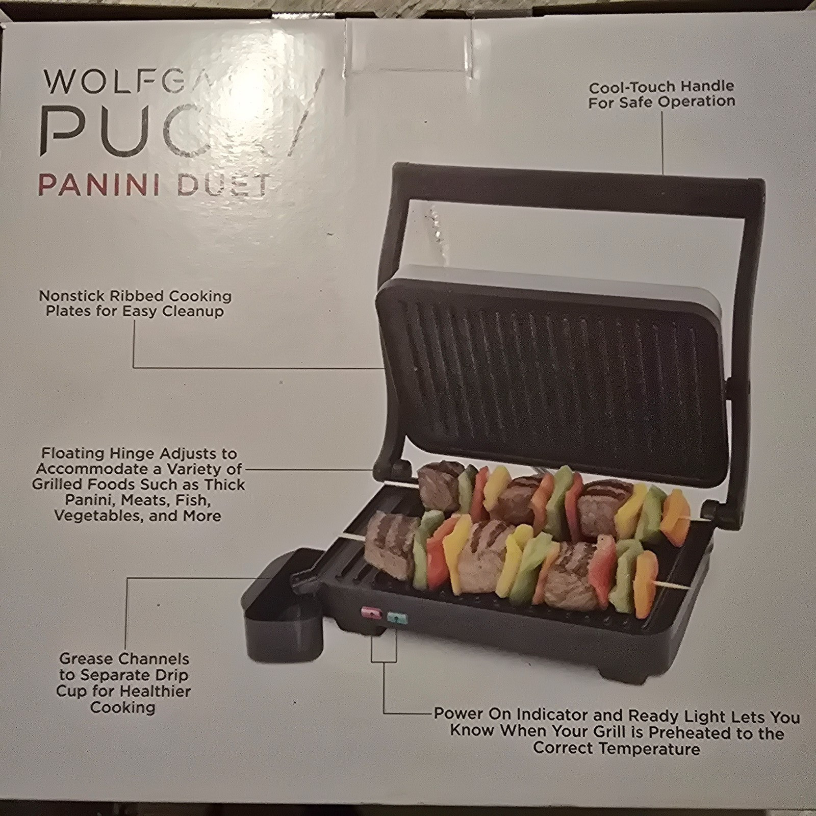 New in Box Wolfgang Puck Panini Duet