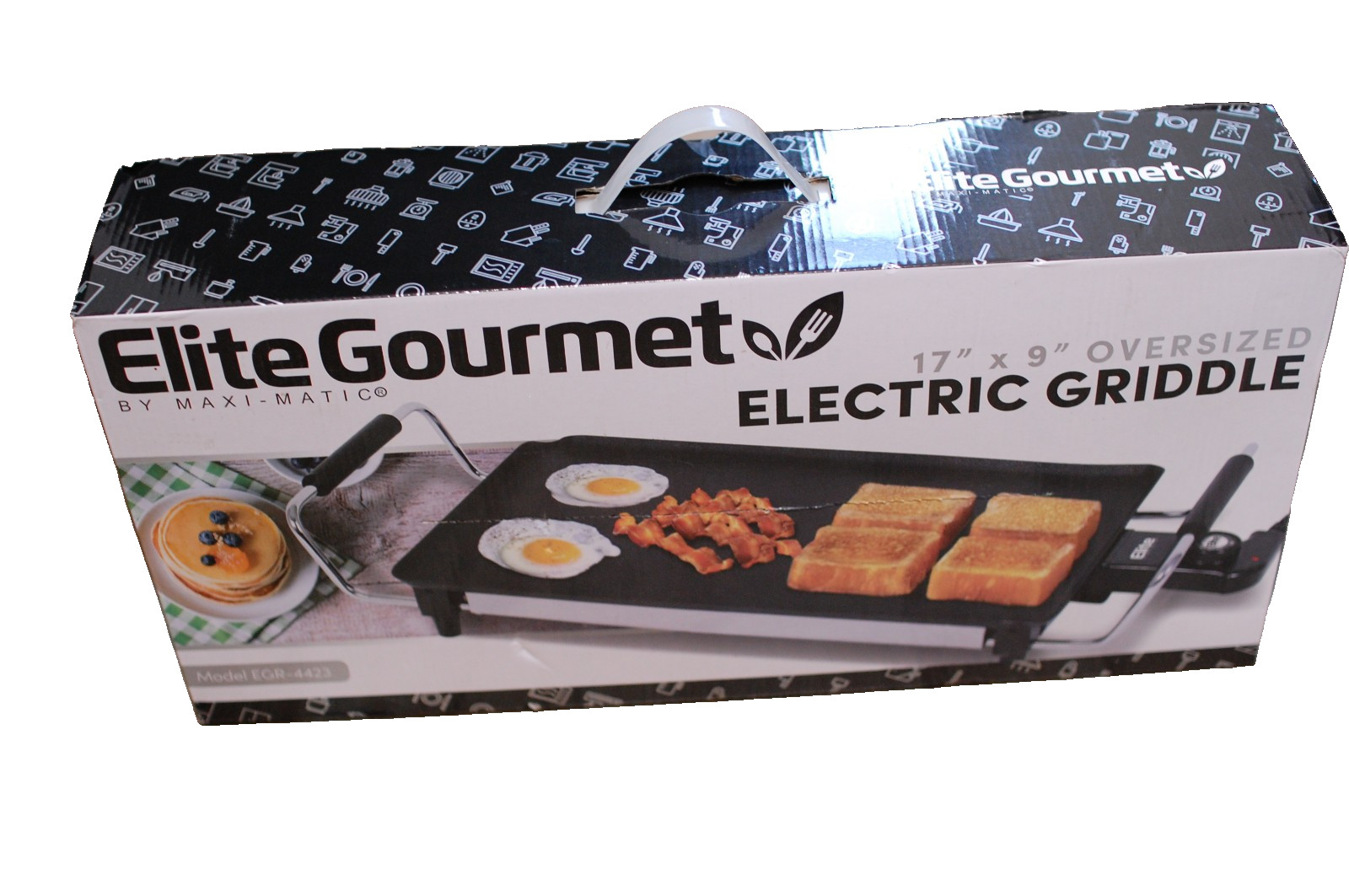 Elite Gourmet Egr-4423 Electric 17″ X 9″ Griddle Cool-Touch Handles